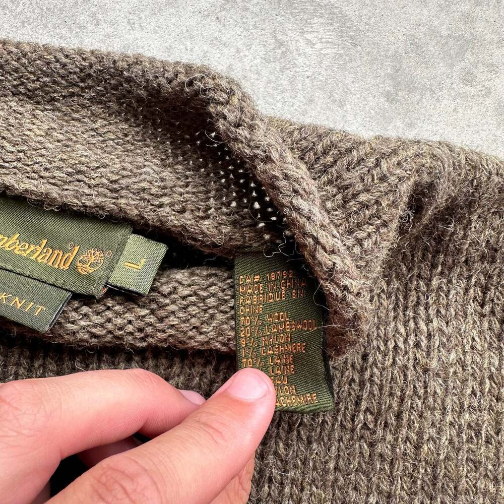 Timberland Handknit Wool Blend Crewneck Sweater - Picture 4 of 7